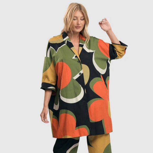Alembika Jackets & Blazers - Alembika Floral Oversized Jacket Size Medium